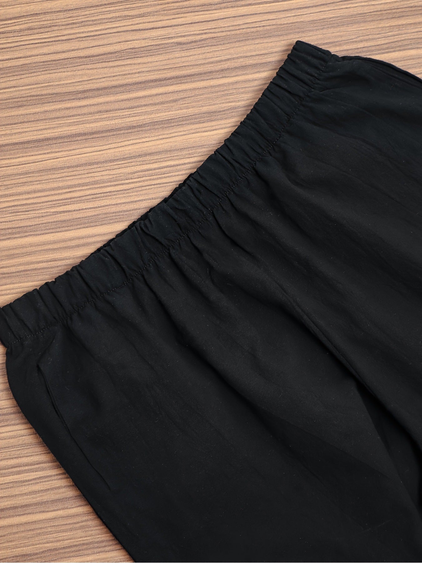 Elastic Waist Pants with Pockets