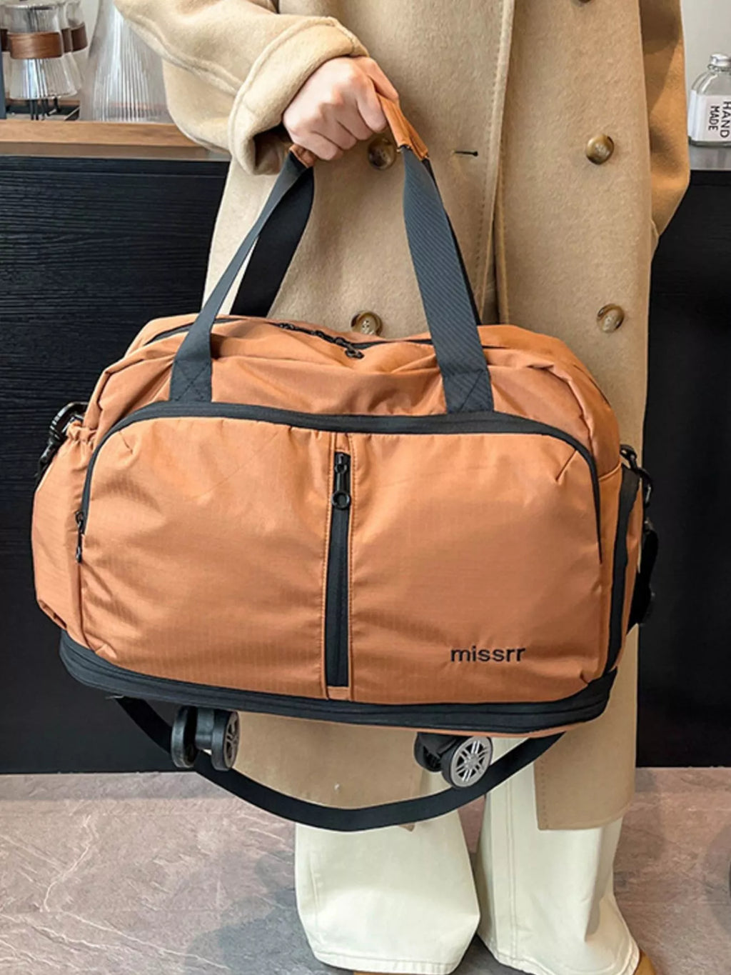 Rolling Nylon Travel Bag