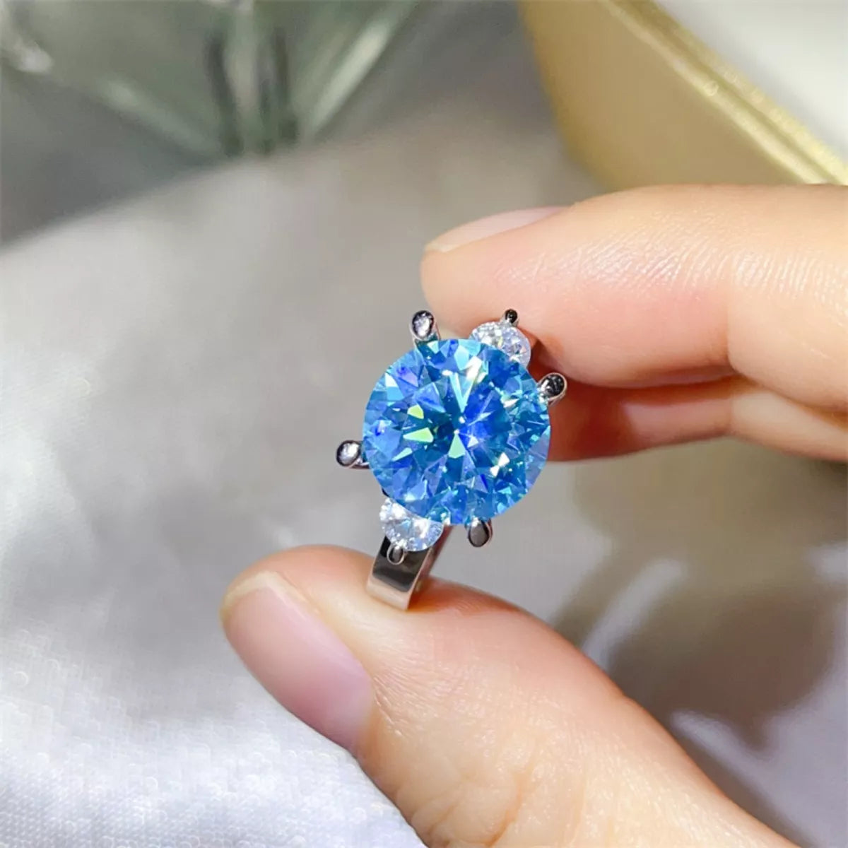 5 Carat Moissanite 925 Sterling Silver Ring