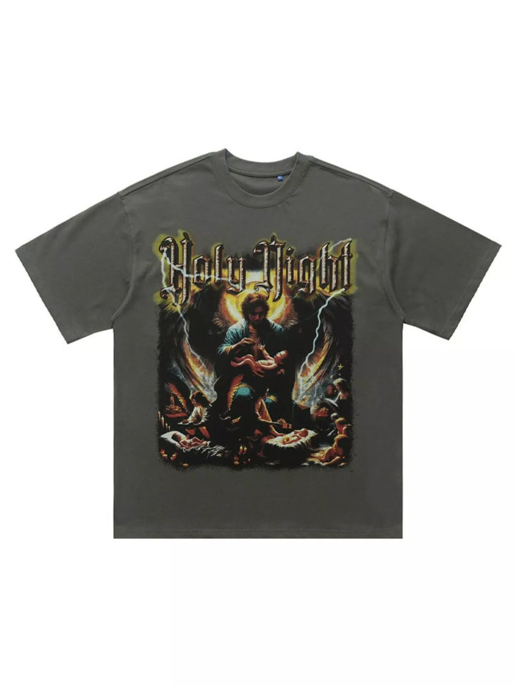 Men's Graphic Round Neck Oversized T-Shirt
