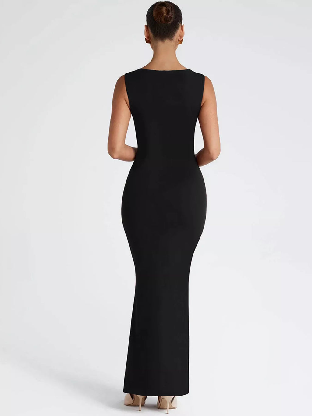 Square Neck Sleeveless Maxi Dress