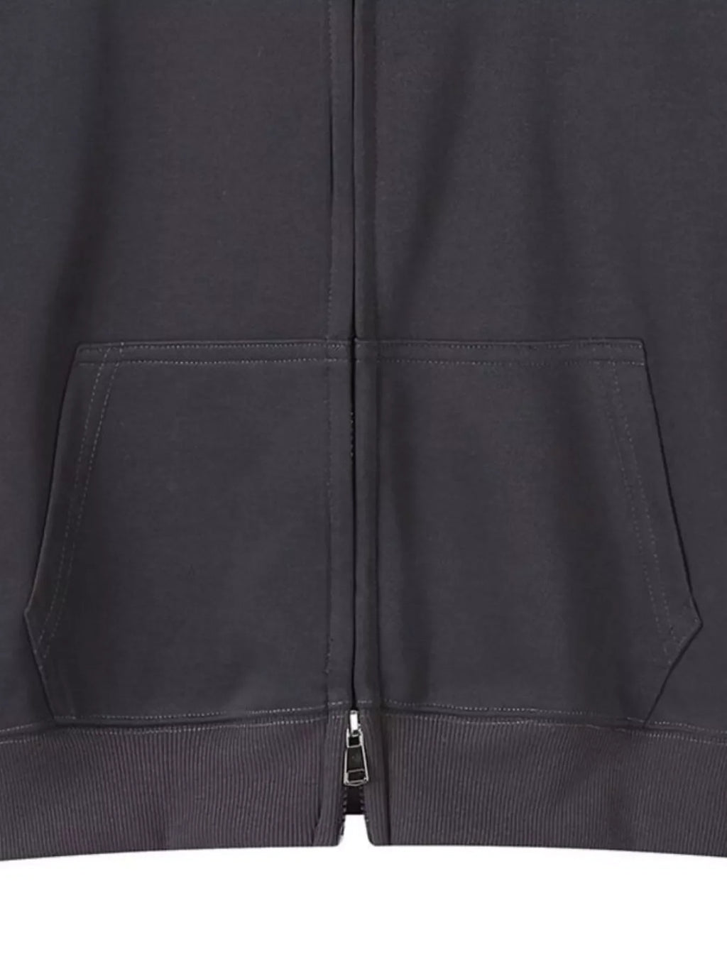 Full Size Casual Zip-Up Long Sleeve Hoodie Plus Size