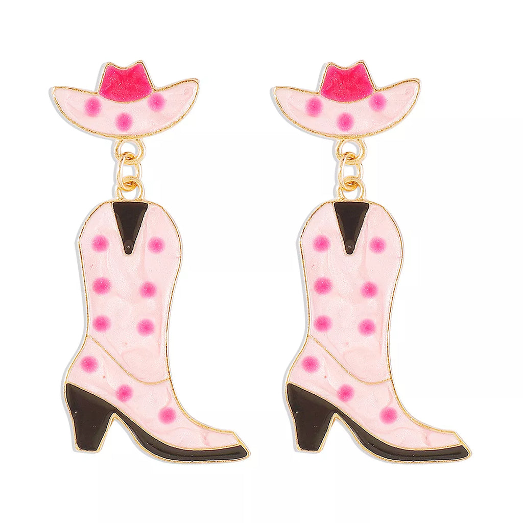 Cowboy Boot Dangle Earrings