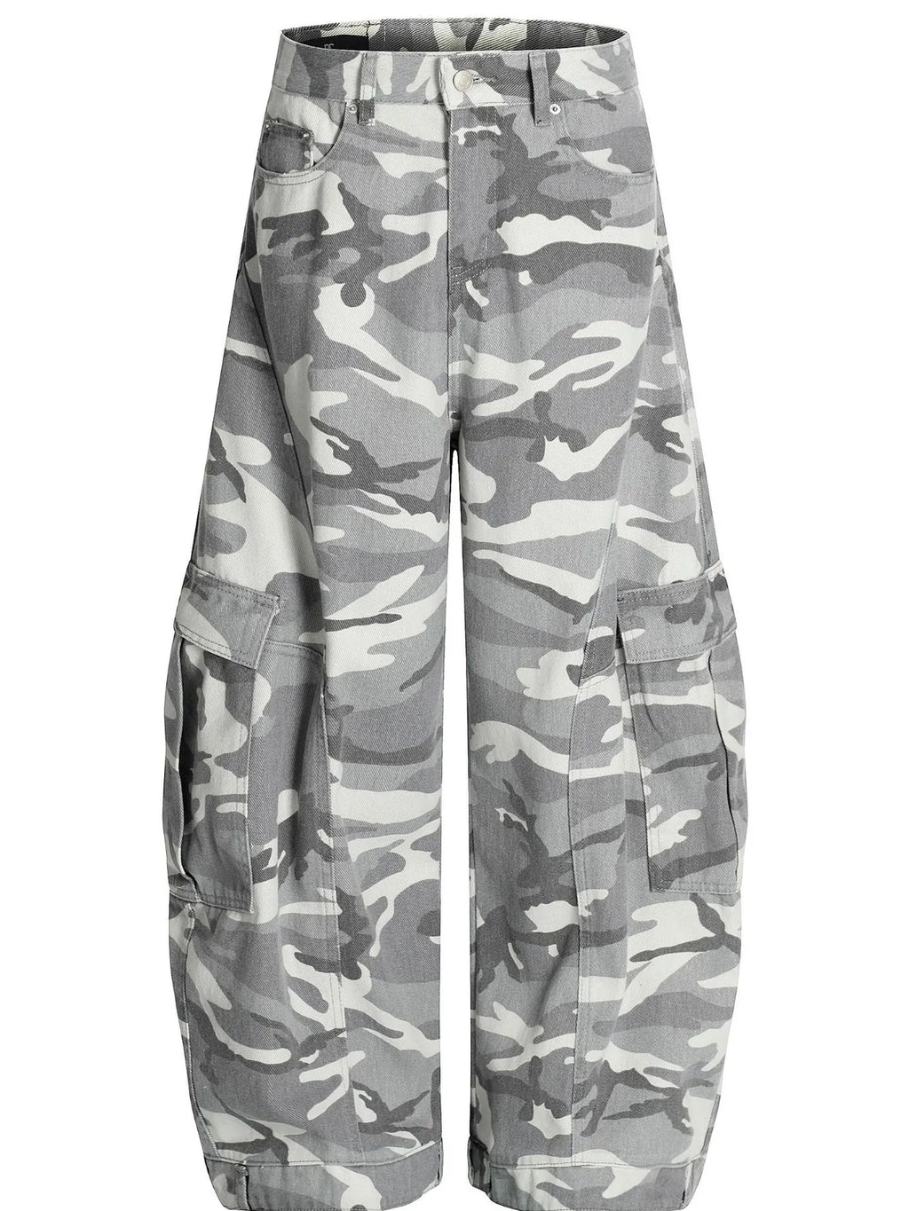 Men's Camo Cargo Wide Leg Jeans
