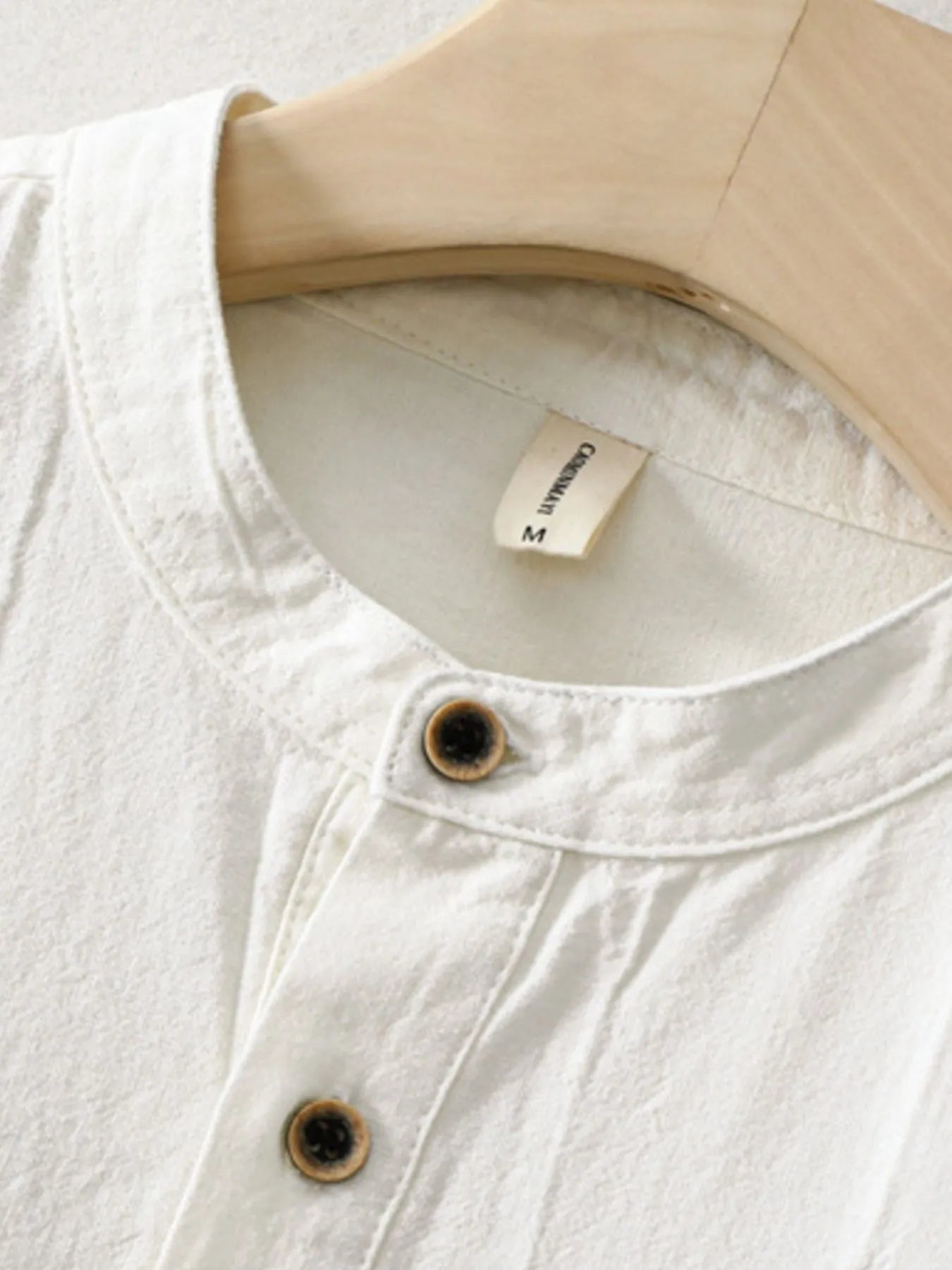 Men's Plus Size Button Front Long Sleeve Blouse