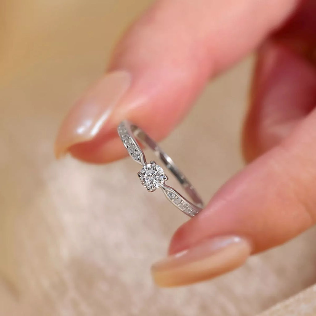 1 Carat 925 Sterling Silver Moissanite Ring