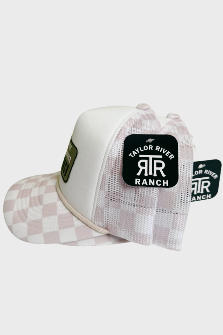 Full Throttle 'Til Further Notice STAGECOACH - Checkered Mesh Trucker Hat