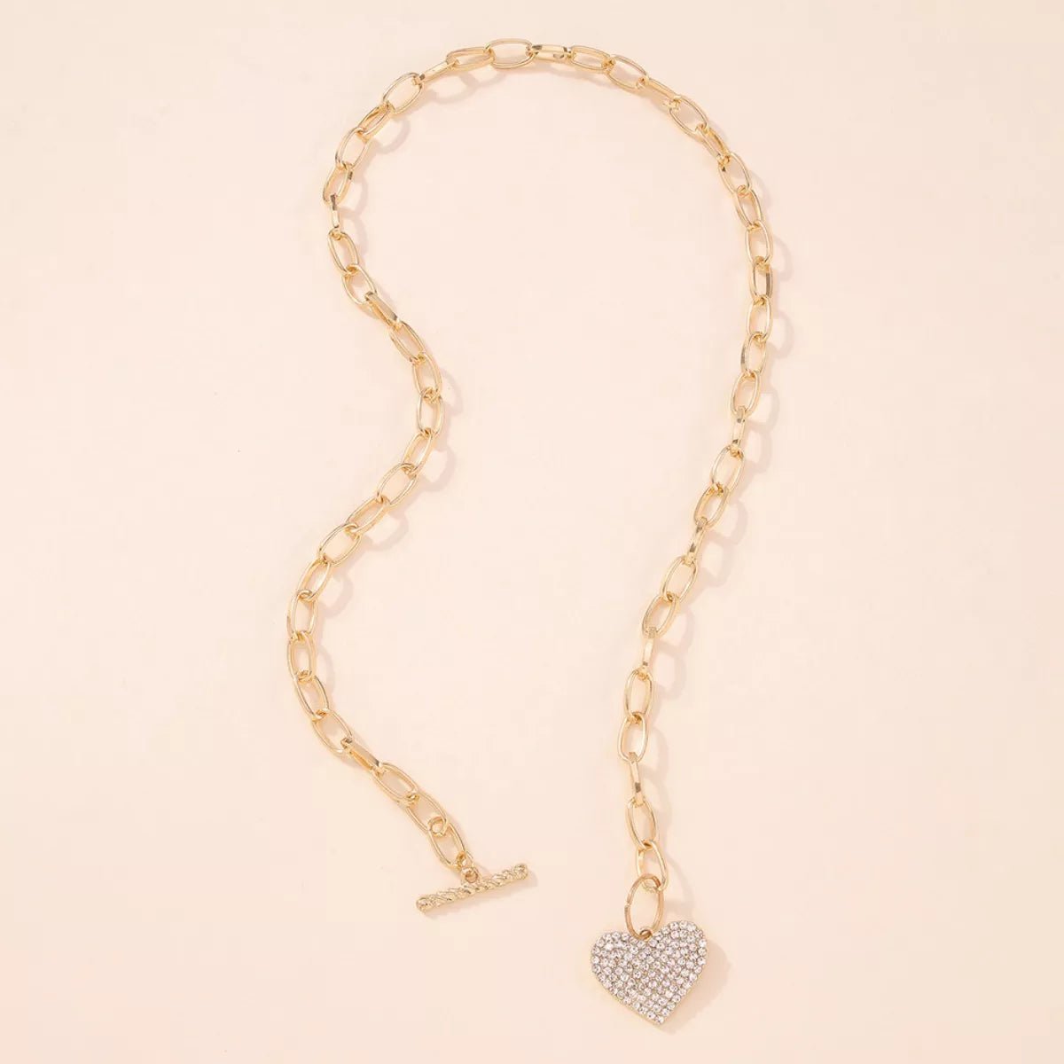 18K Gold-Plated Heart Pendant Necklace