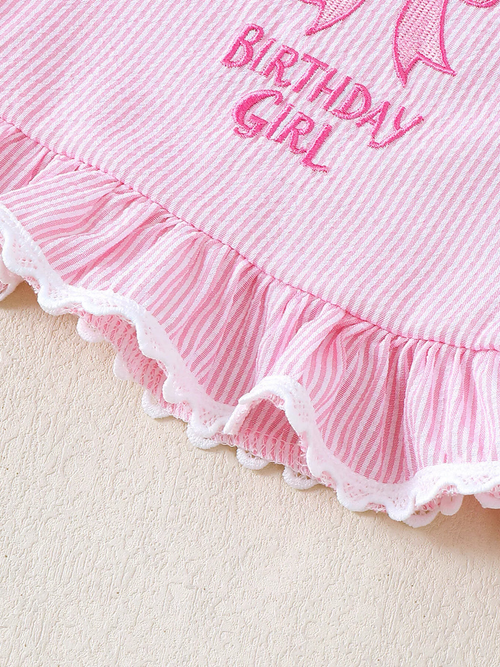 Children's Ruffled Hem Tank & Shorts Set