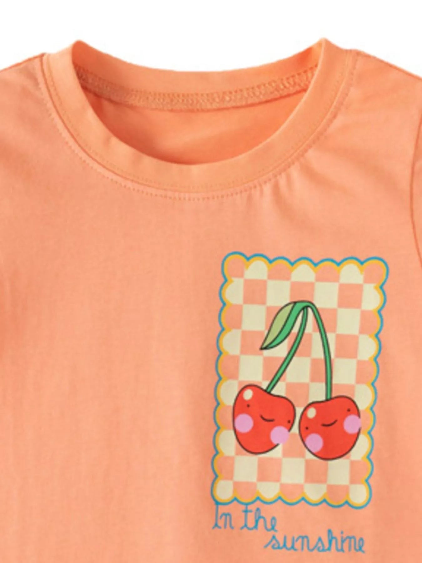 Children's Cherry Round Neck T-Shirt
