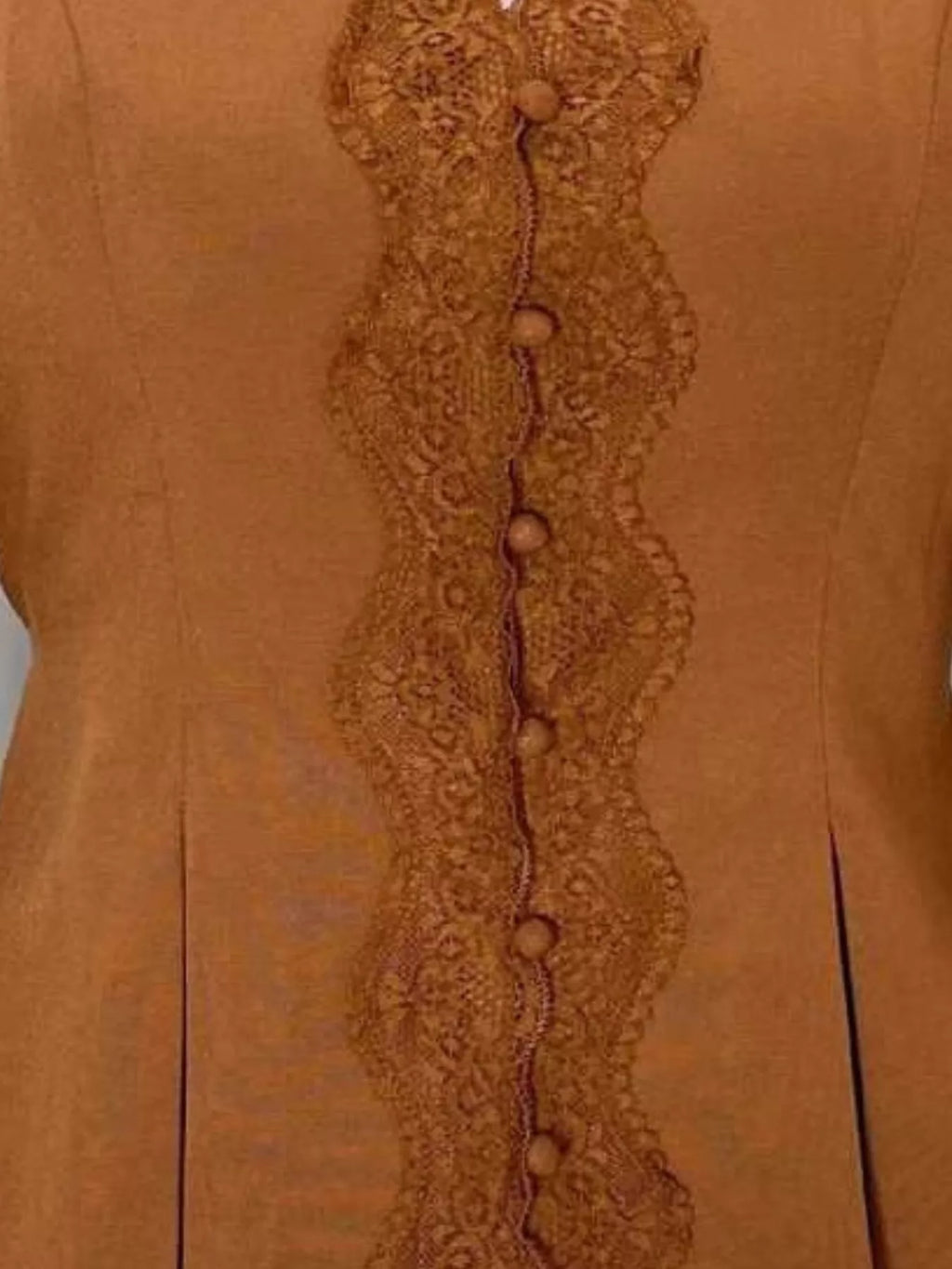Lace Detail Balloon Sleeve Blouse