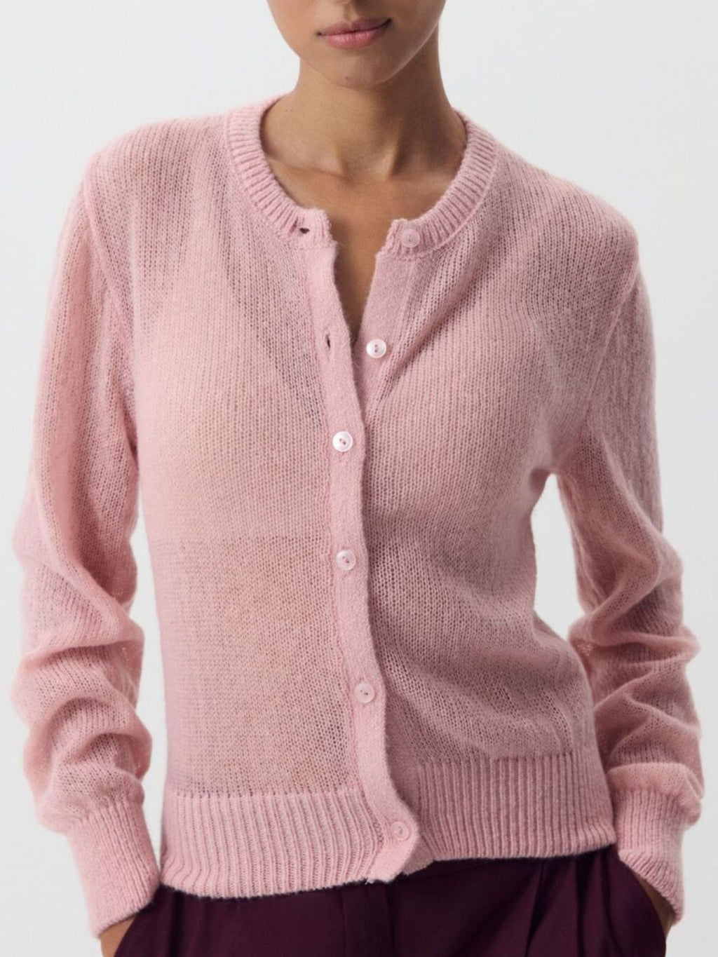 Button Up Long Sleeve Cardigan