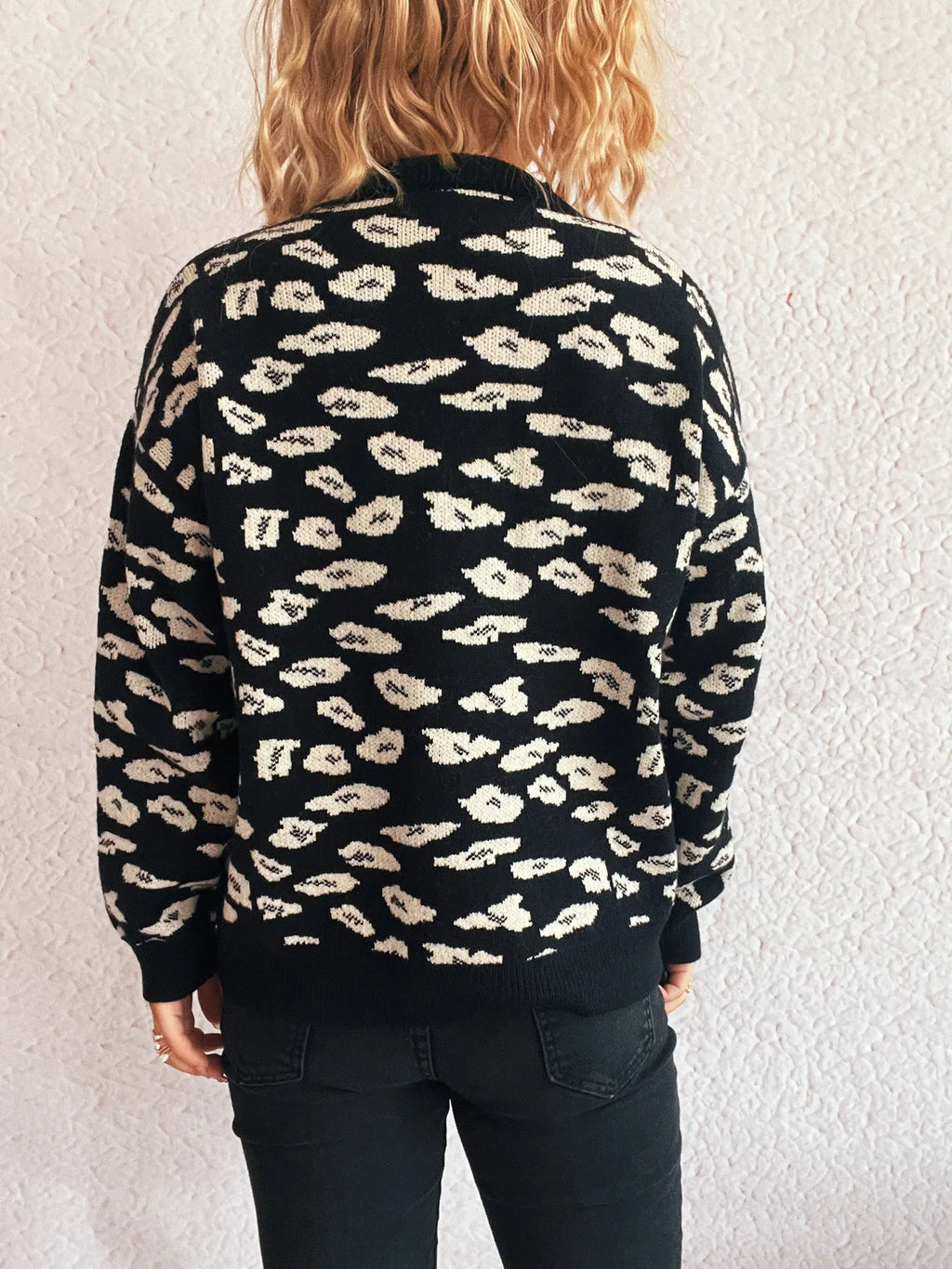 Mock Neck Long Sleeve Sweater
