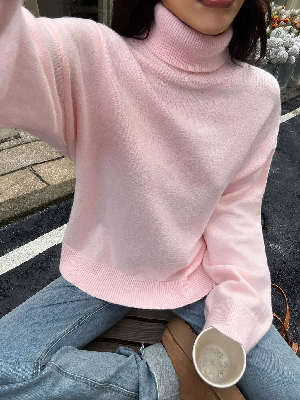 Turtleneck Long Sleeve Sweater