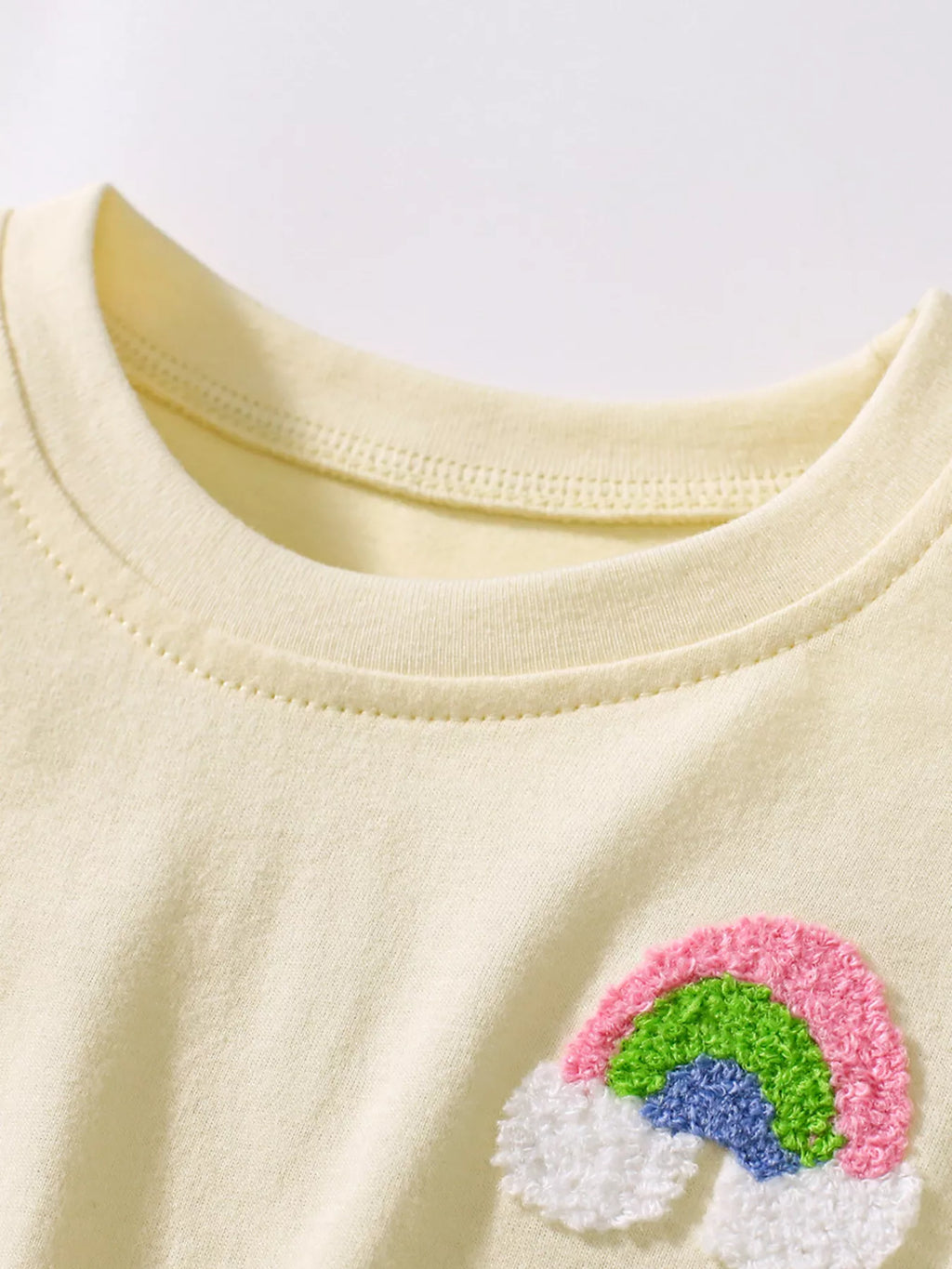 Children's Rainbow Applique Tulle Layered Dress