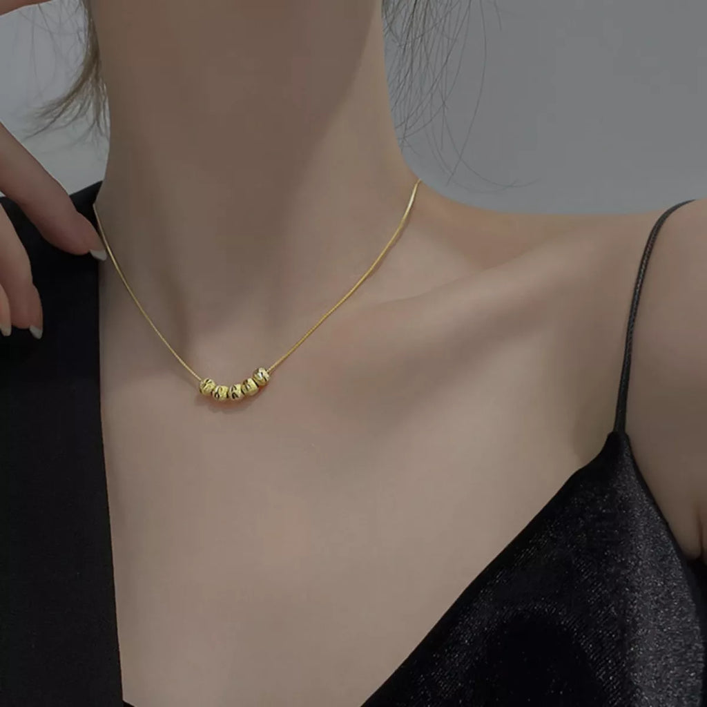 925 Sterling Silver Beaded Necklace