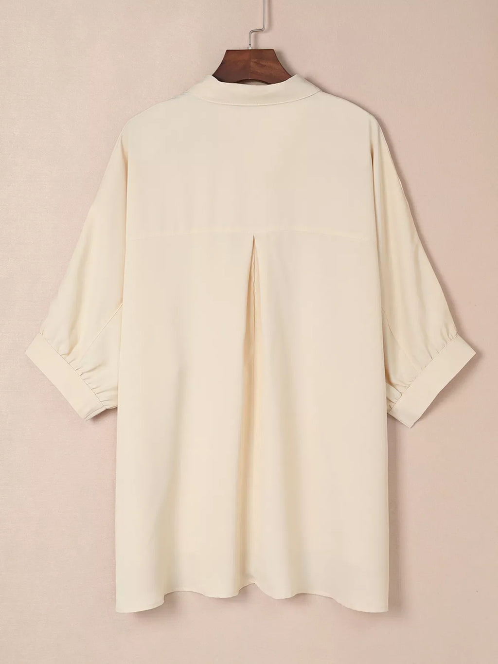 3/4 Sleeve Button Up Shirt