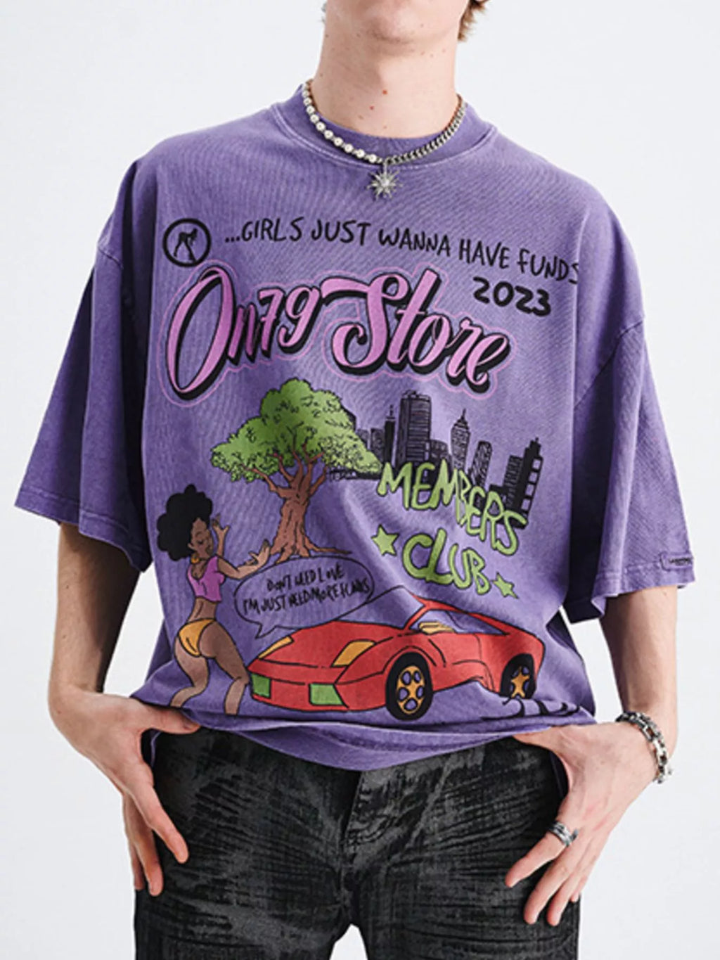 Men's Graphic Round Neck Short Sleeve T-Shirt