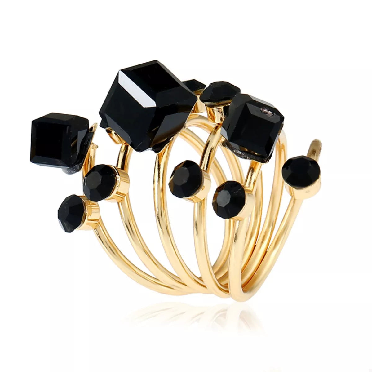 18K Gold-Plated Multi-Layered Ring