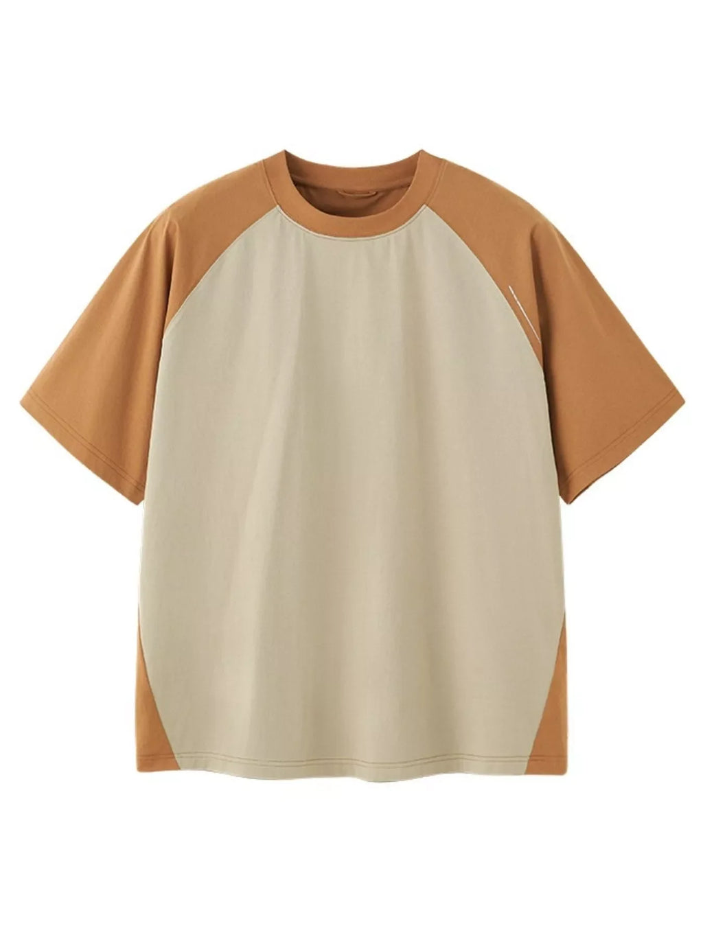 Men's Two-Tone Raglan Sleeve Casual T-Shirt