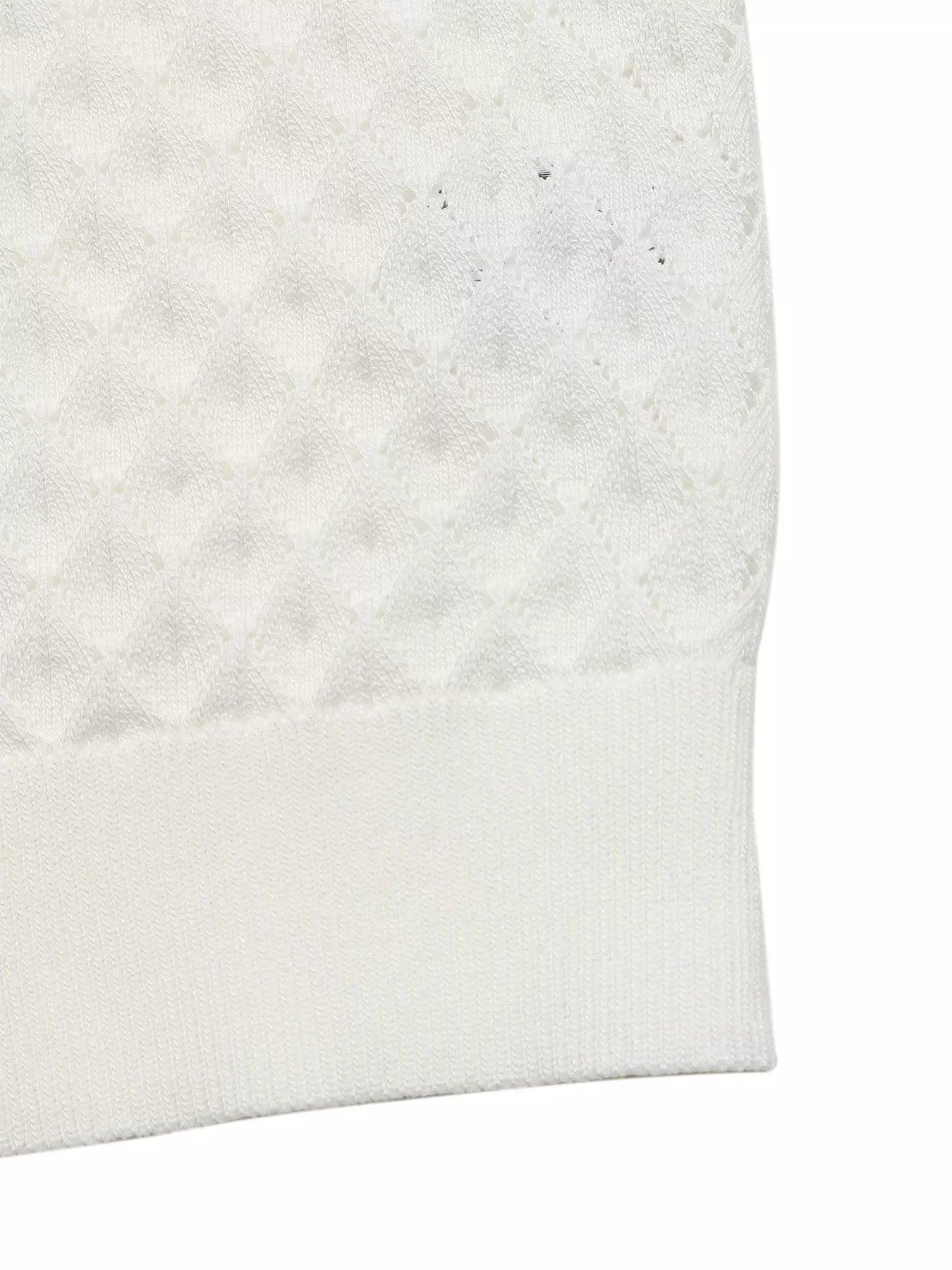 Textured Short Sleeve Knit Top