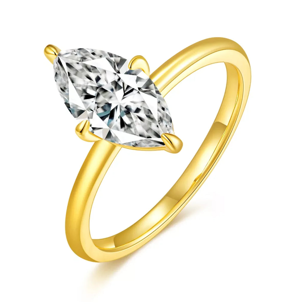 2 Carat Moissanite 925 Sterling Silver Ring
