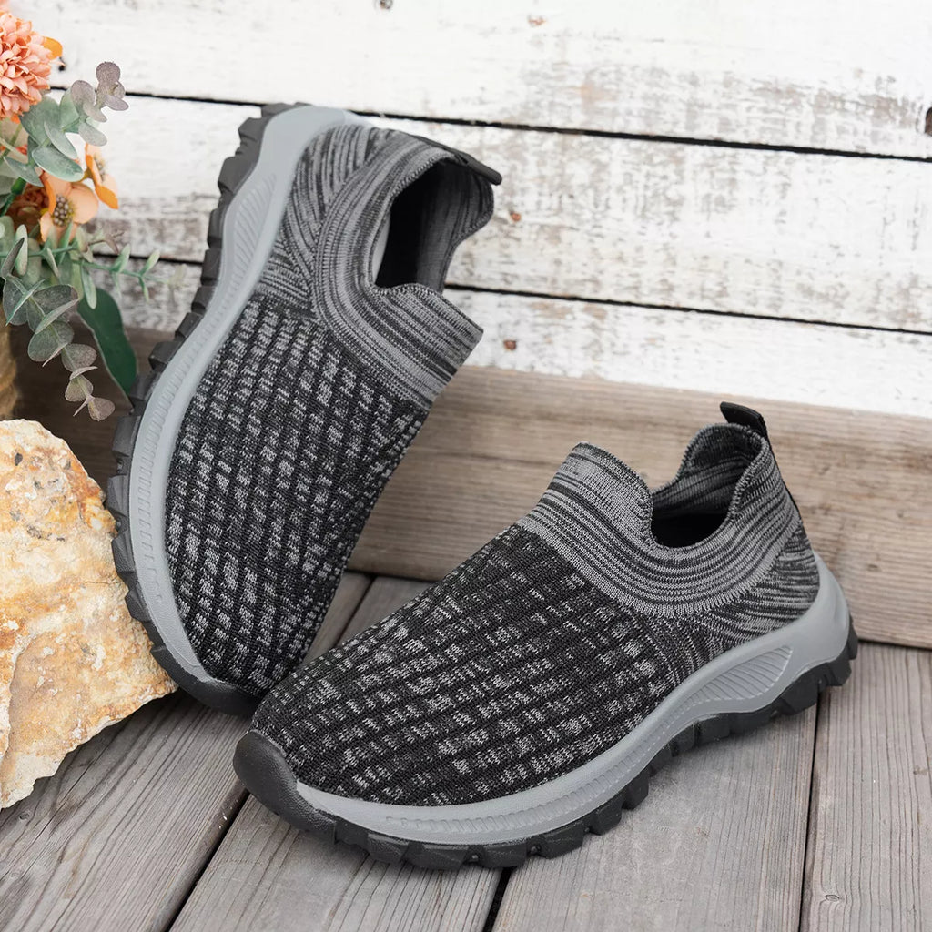 Round Toe Mesh Slip-Ons