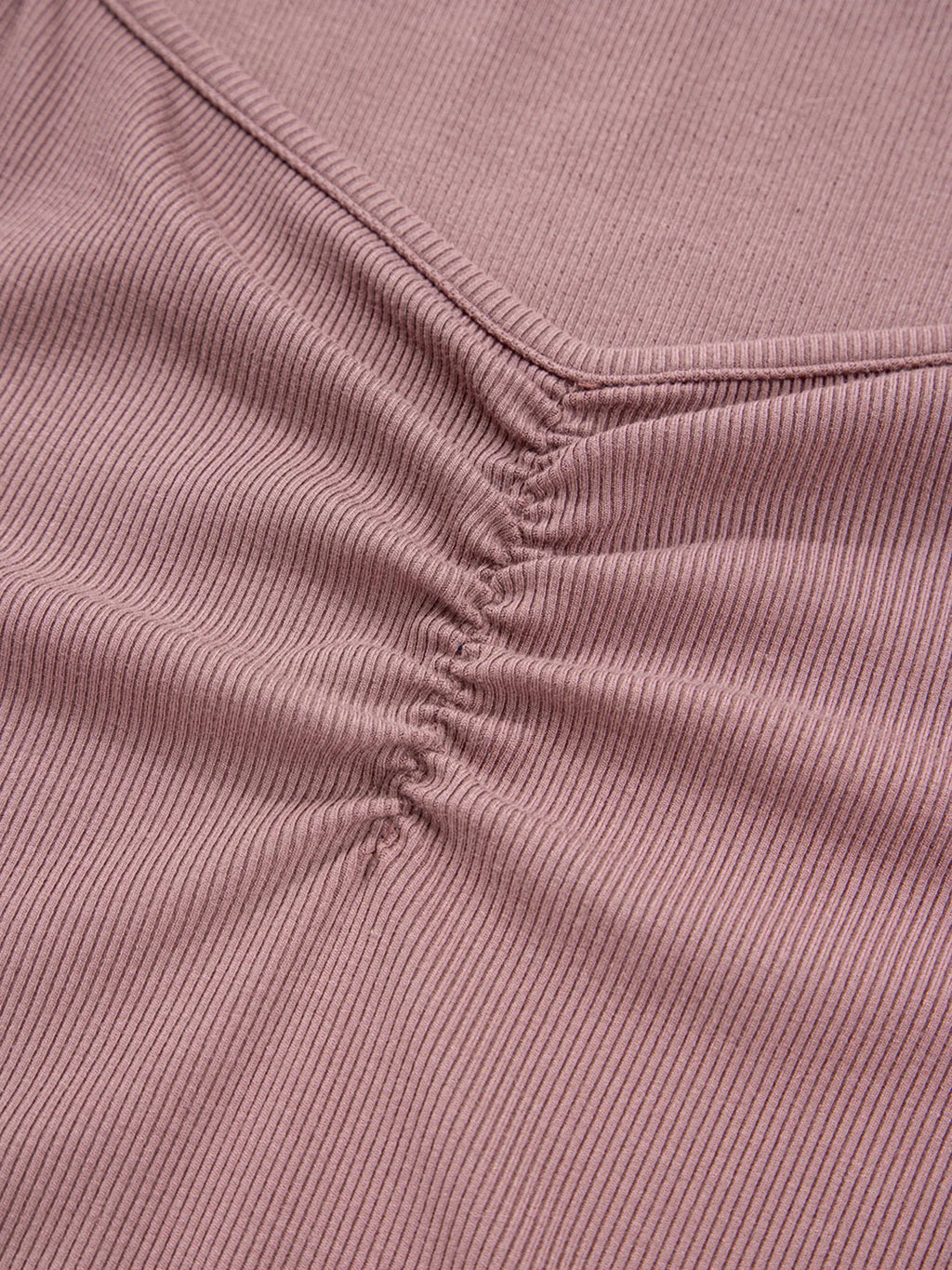 Ruched Front Long Sleeve T-Shirt