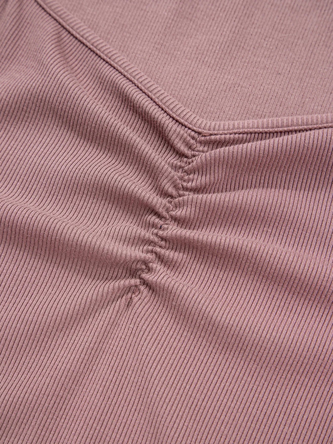 Ruched Front Long Sleeve T-Shirt