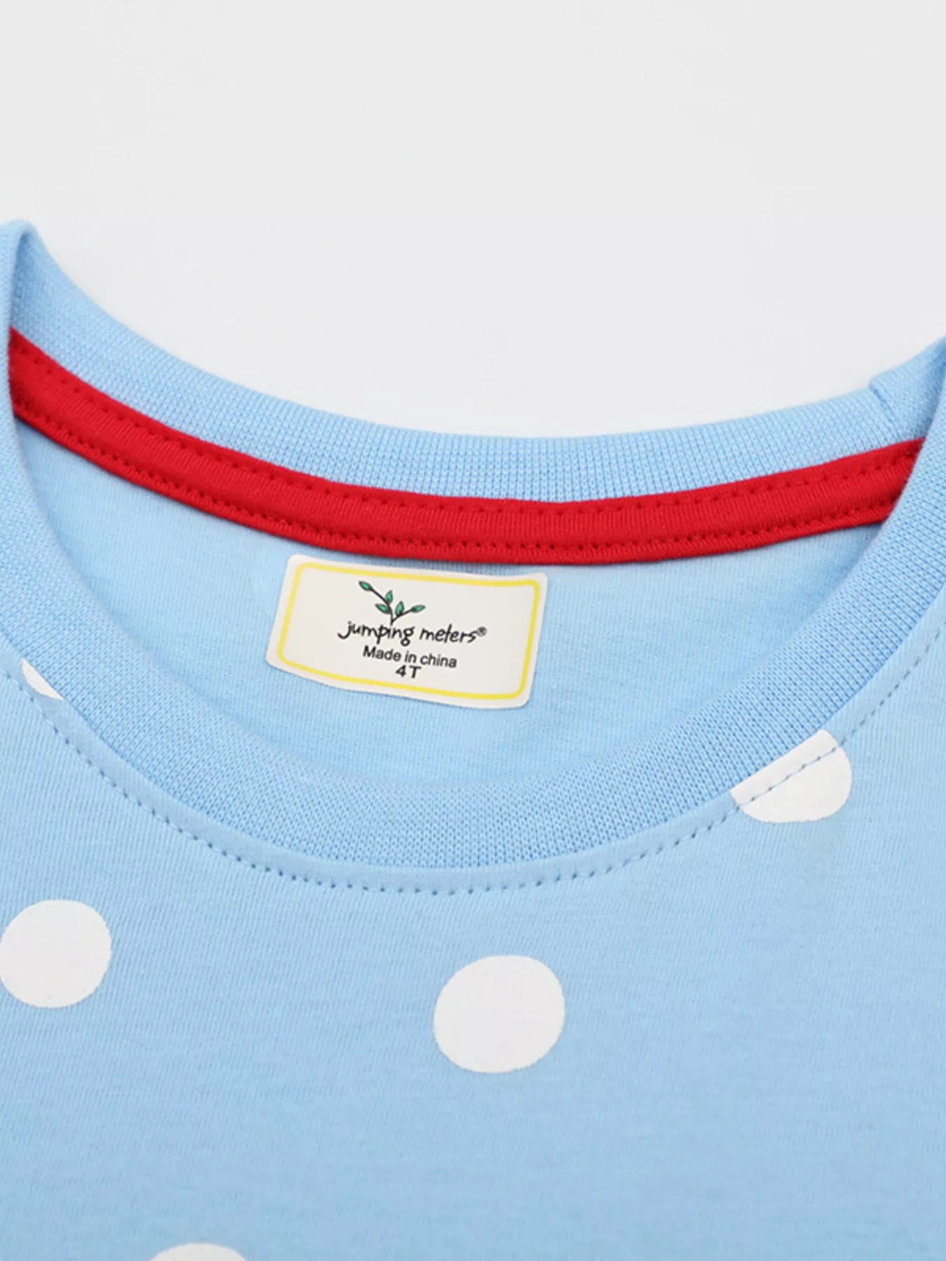 Children's Polka Dot Ladybug Round Neck Dress