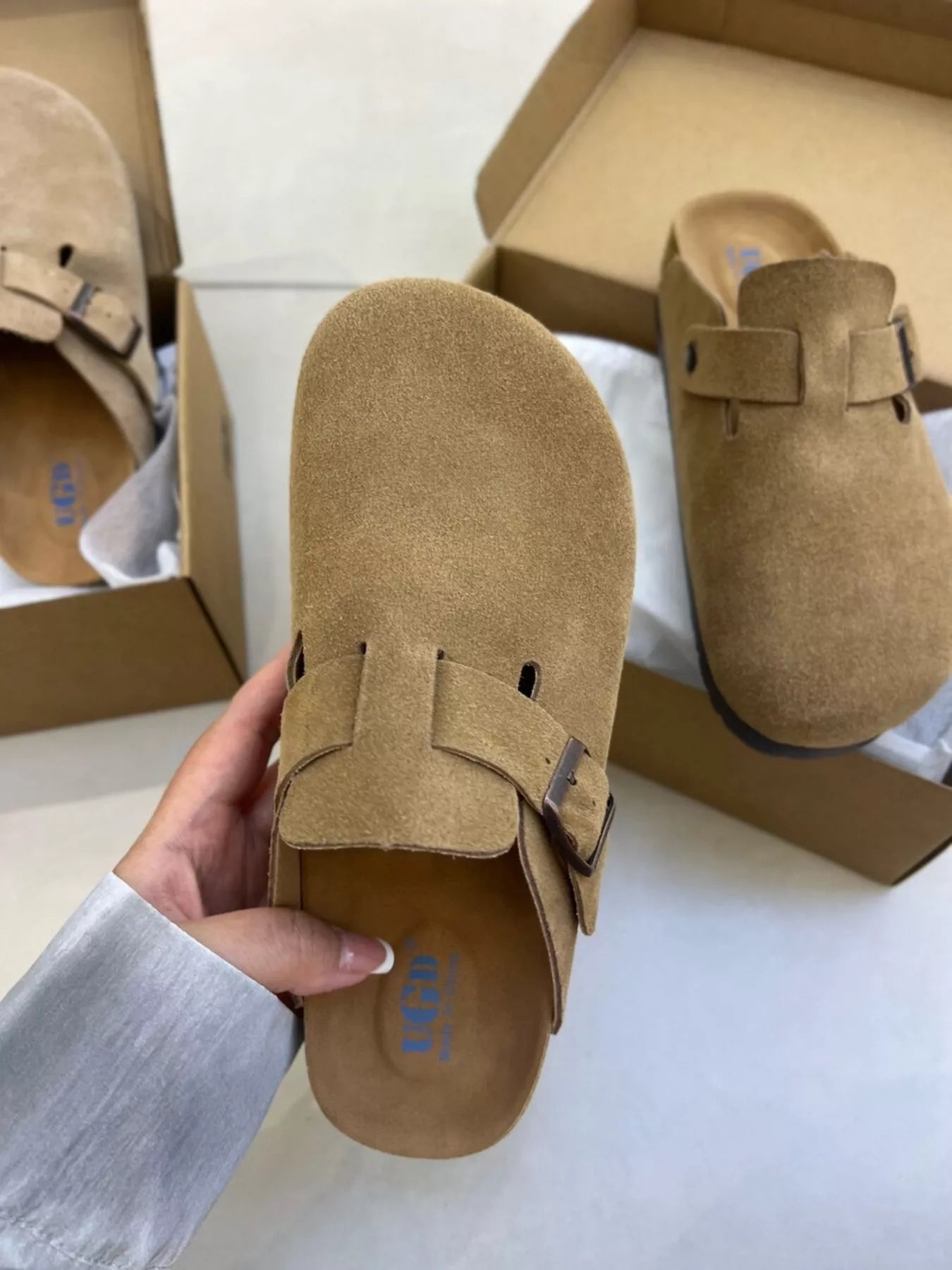 Round Toe Buckle Slip-Ons