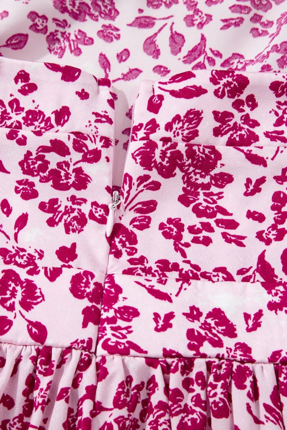Floral Cutout Back Square Neck Maxi Dress