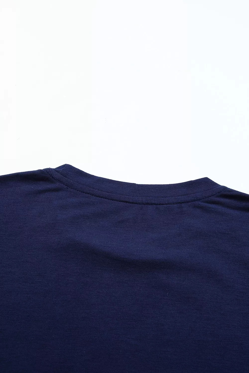 Round Neck Rolled Sleeve T-Shirt