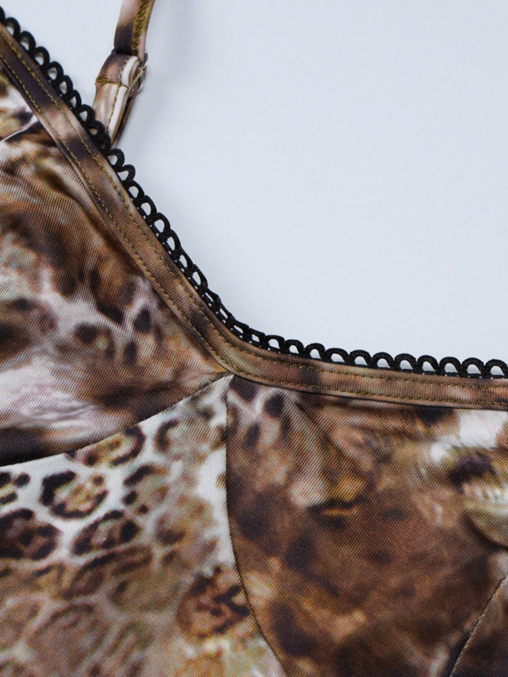 Leopard Print Cami Top and Mini Skirt Set