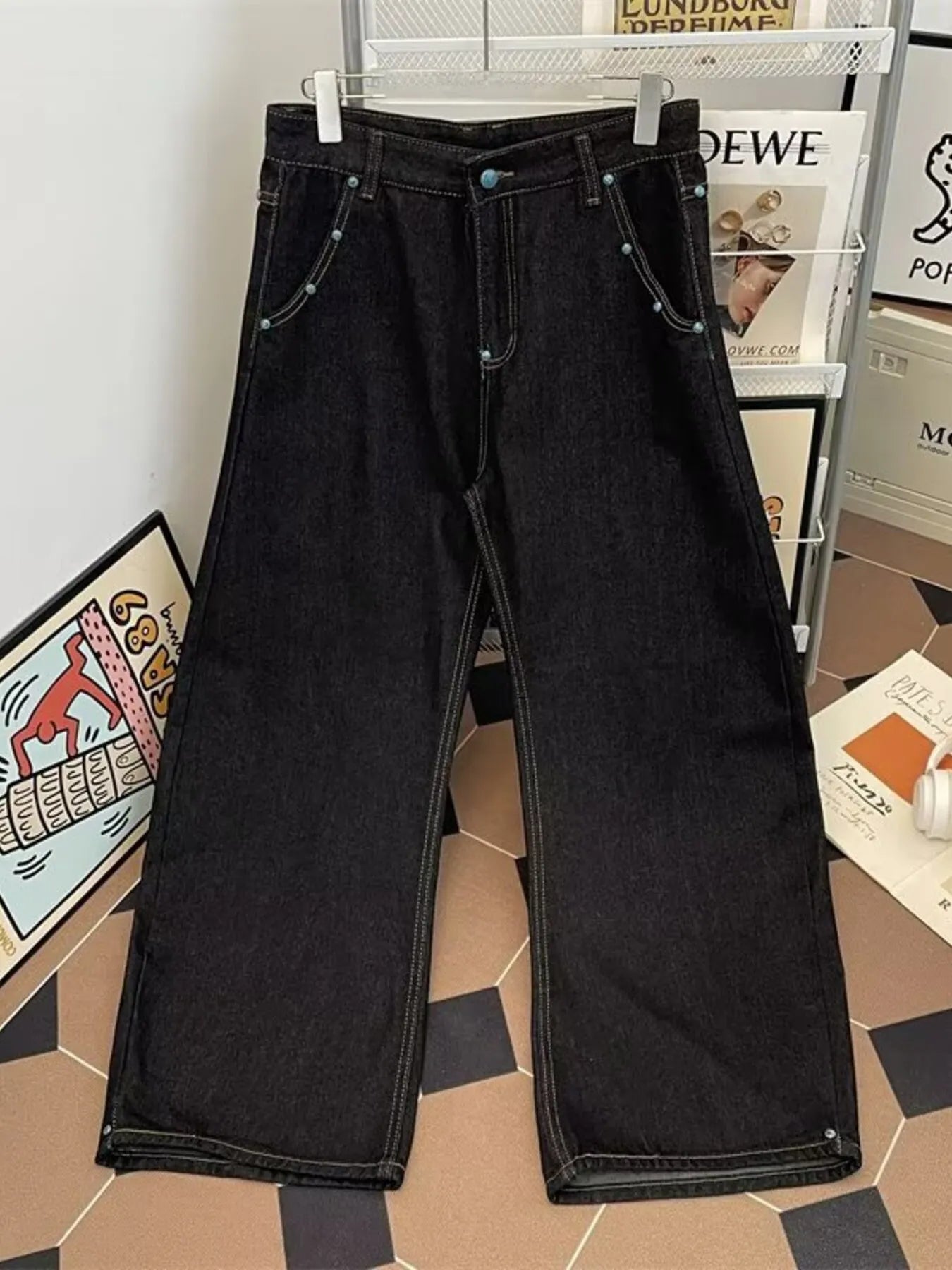 Men's Wide Leg Jeans