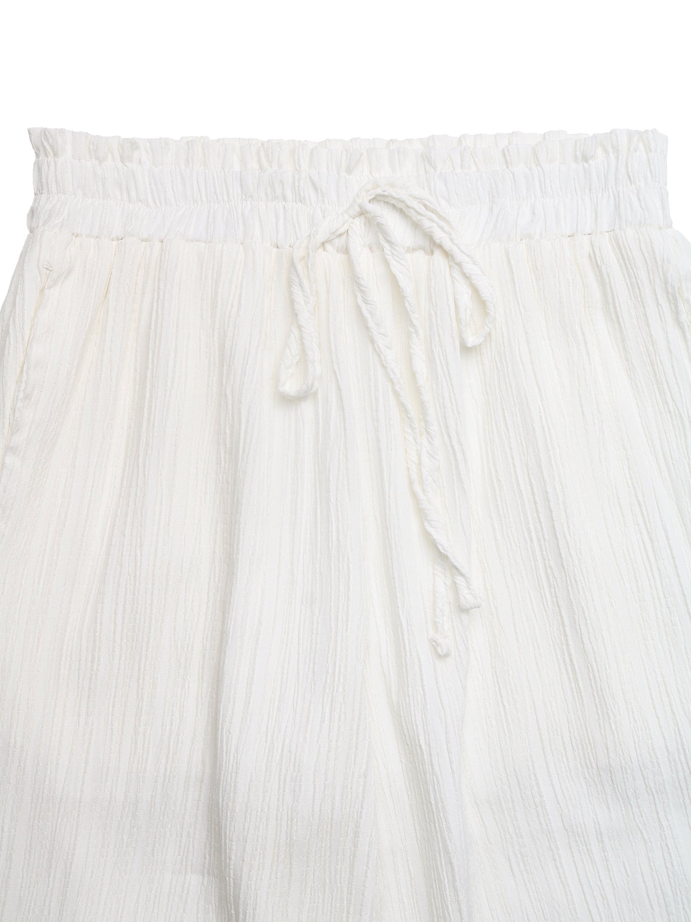 Lace Trim Wide Leg Pants