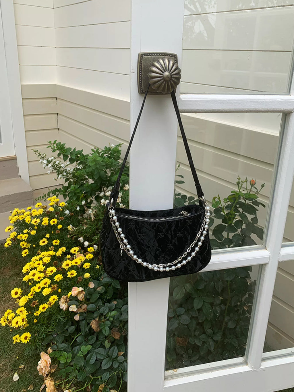 Pearl Chain Shoulder Bag