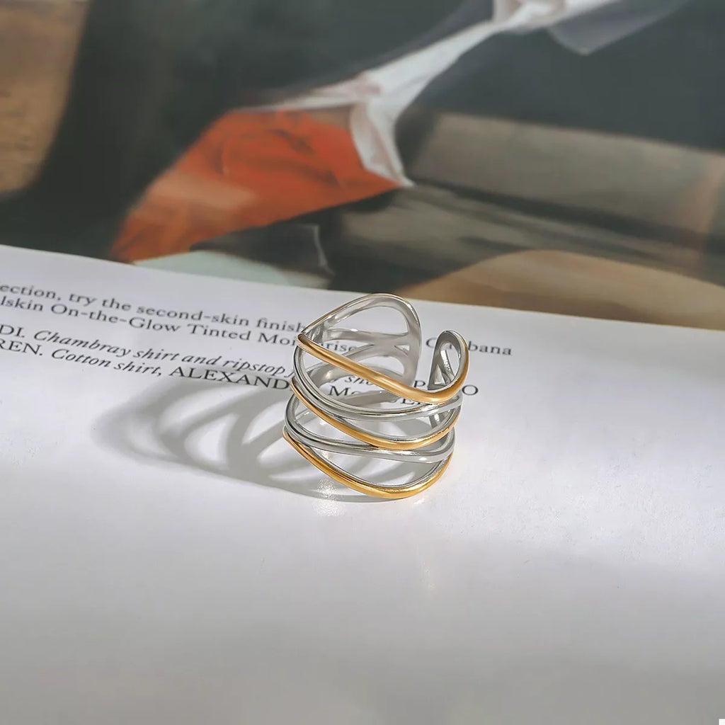 Two-Tone Open Ring