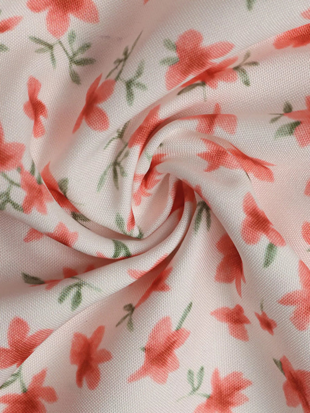 Floral Print V-Neck Puff Sleeve Mini Dress