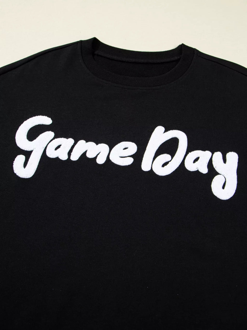 Chenille Game Day Drop Shoulder Sweatshirt