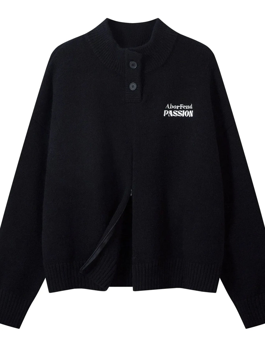 Men's Oversized Quarter-Zip Knit Sweater