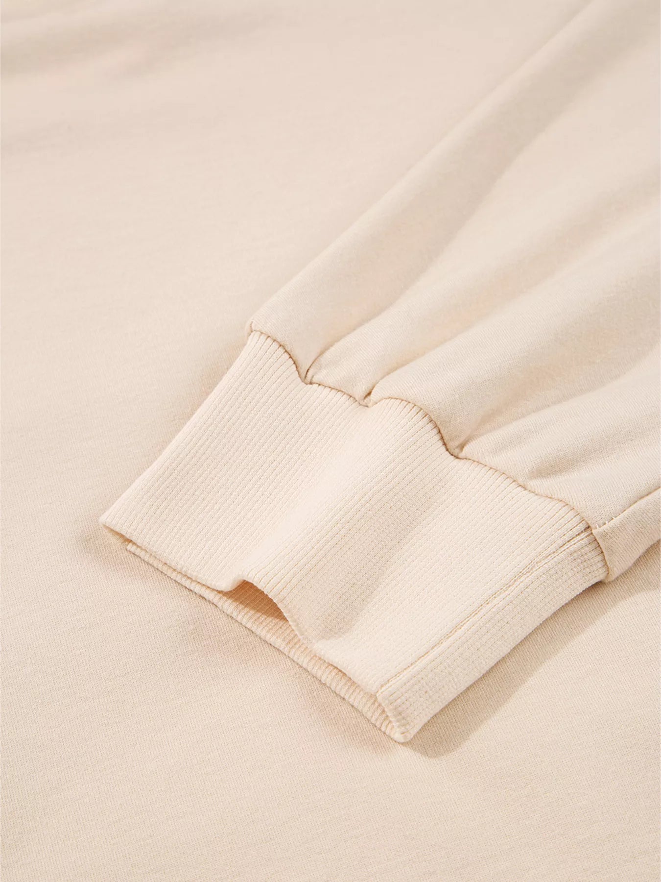 Raw Edge Flower Patch Drop Shoulder Casual Top