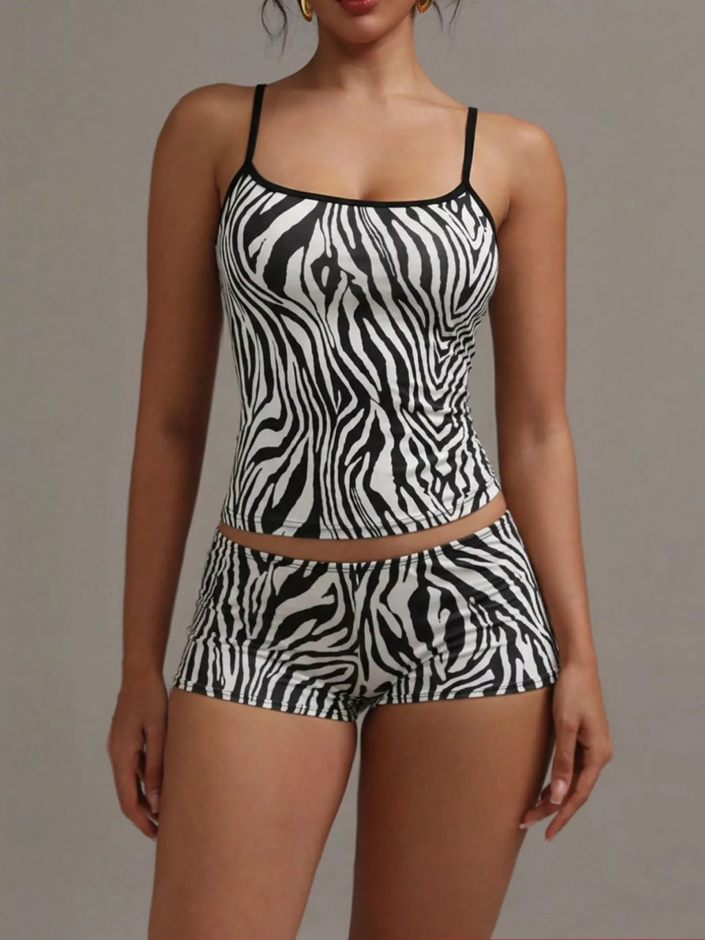 Leopard Print Cami ad Shorts Set