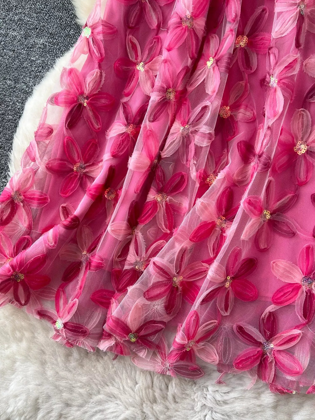 Floral Mesh Skirt