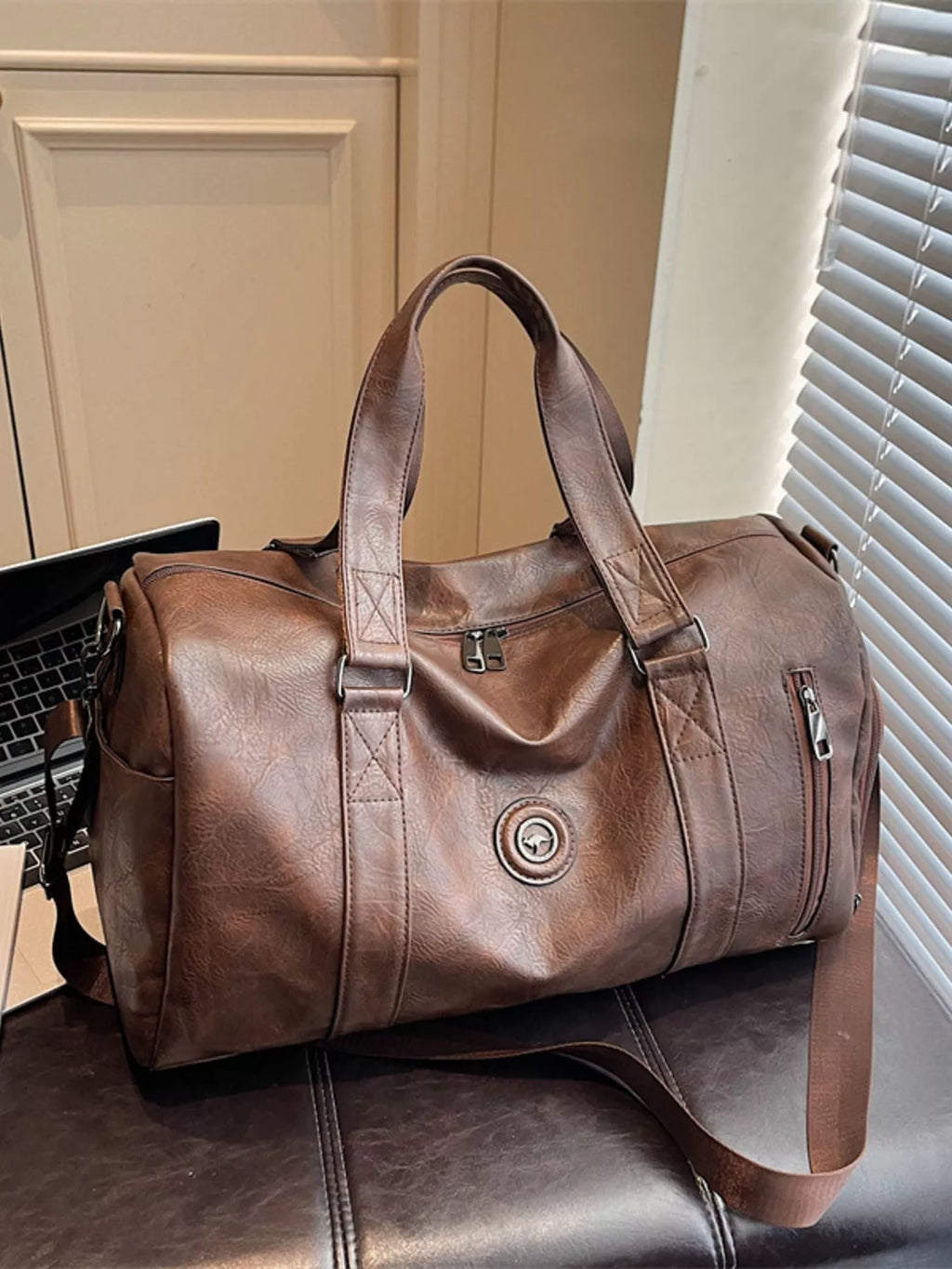PU Leather Duffel Bag