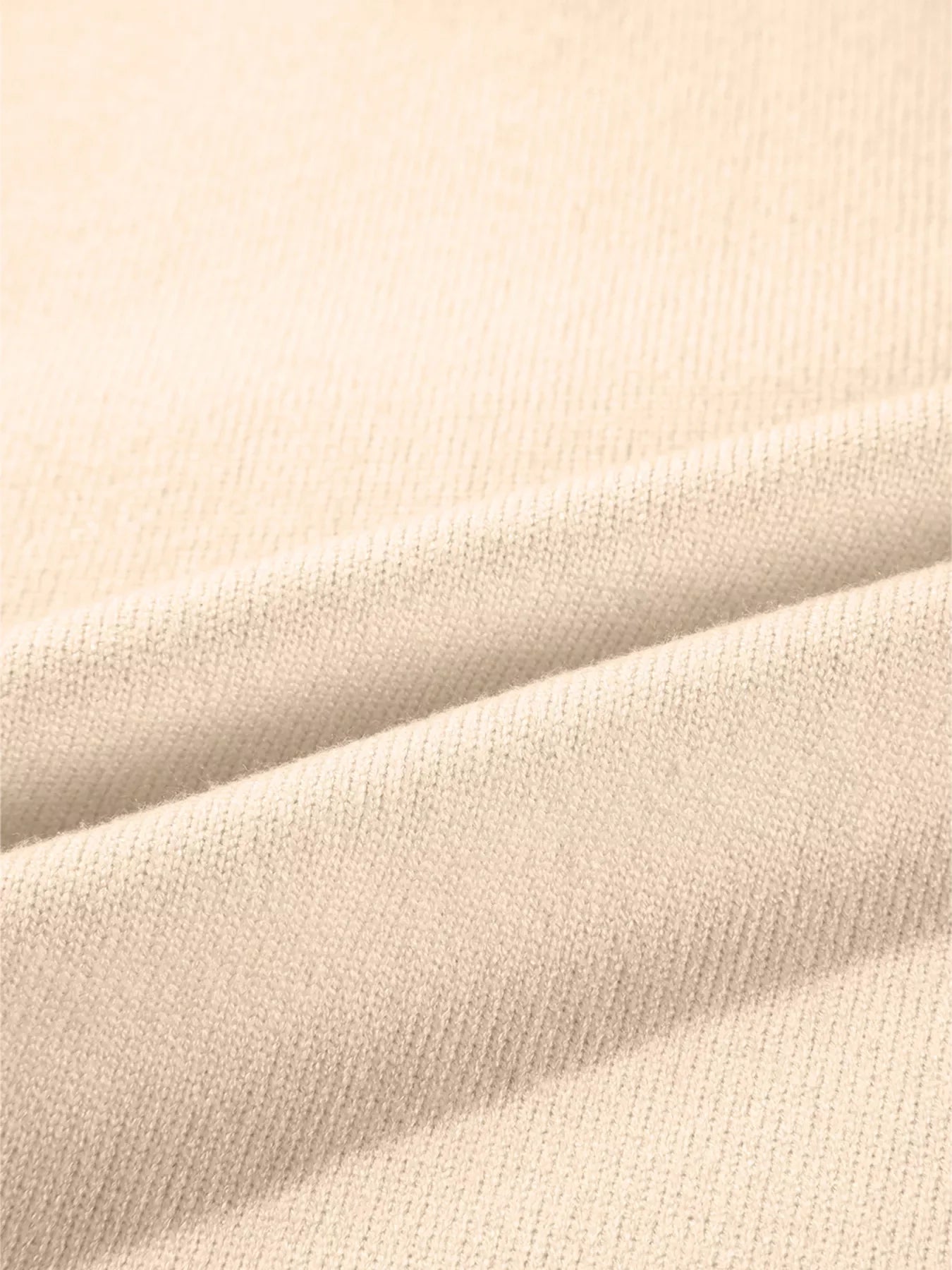 Front Center Seam Drop Shoulder Solid Sweater