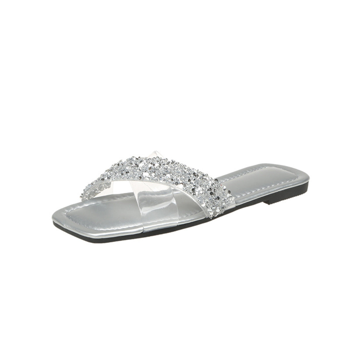 Open Toe Rhinestone Sandals
