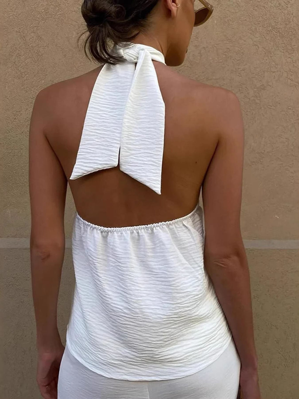 Knotted Halter Neck Cami