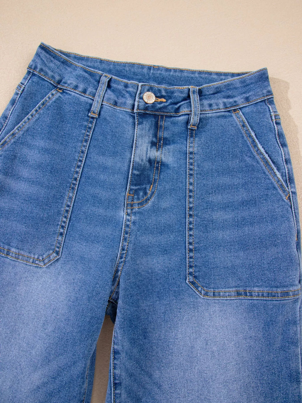 High-Waisted Wide Leg Flare Jeans