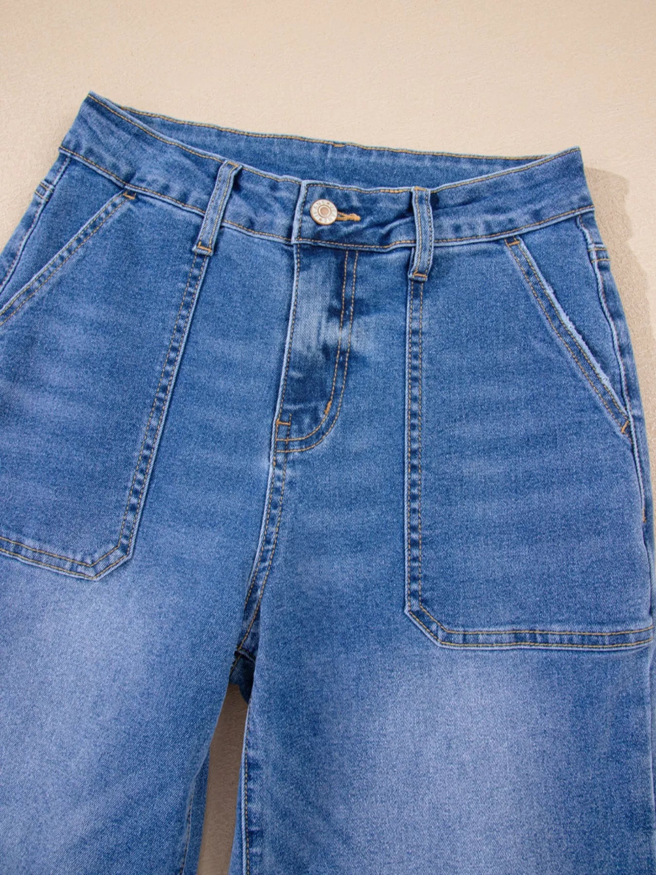 High-Waisted Wide Leg Flare Jeans